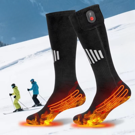 BowLift | Rechargeable USB Heated Socks with Electric Thermal Warming for Cold Weather