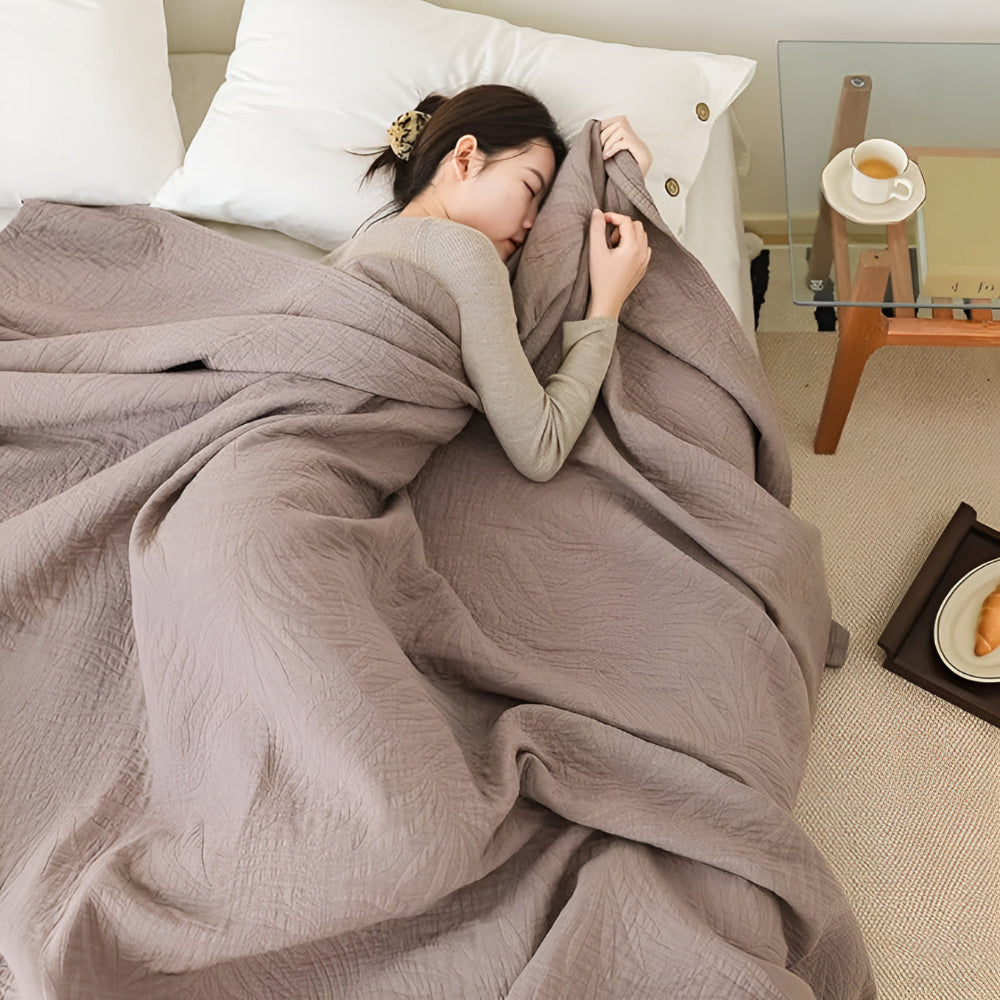BowLift | Soft Leaf Cotton Blanket
