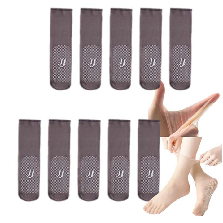 BowLift | Spring Summer Invisible Non-Slip Crystal Silk Socks
