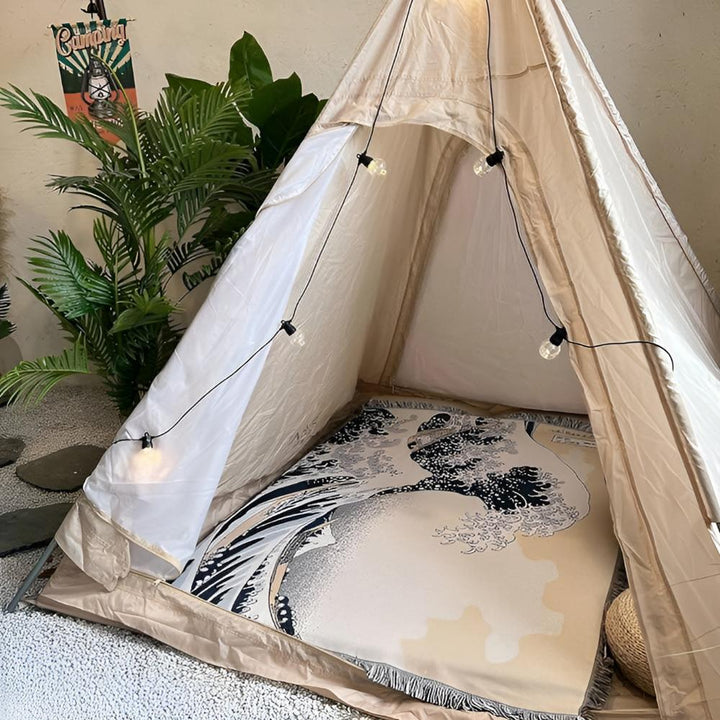 BowLift | Classic Great Wave Throw Blanket