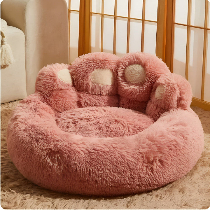 BowLift | Furry Paw-Shaped Pet Bed