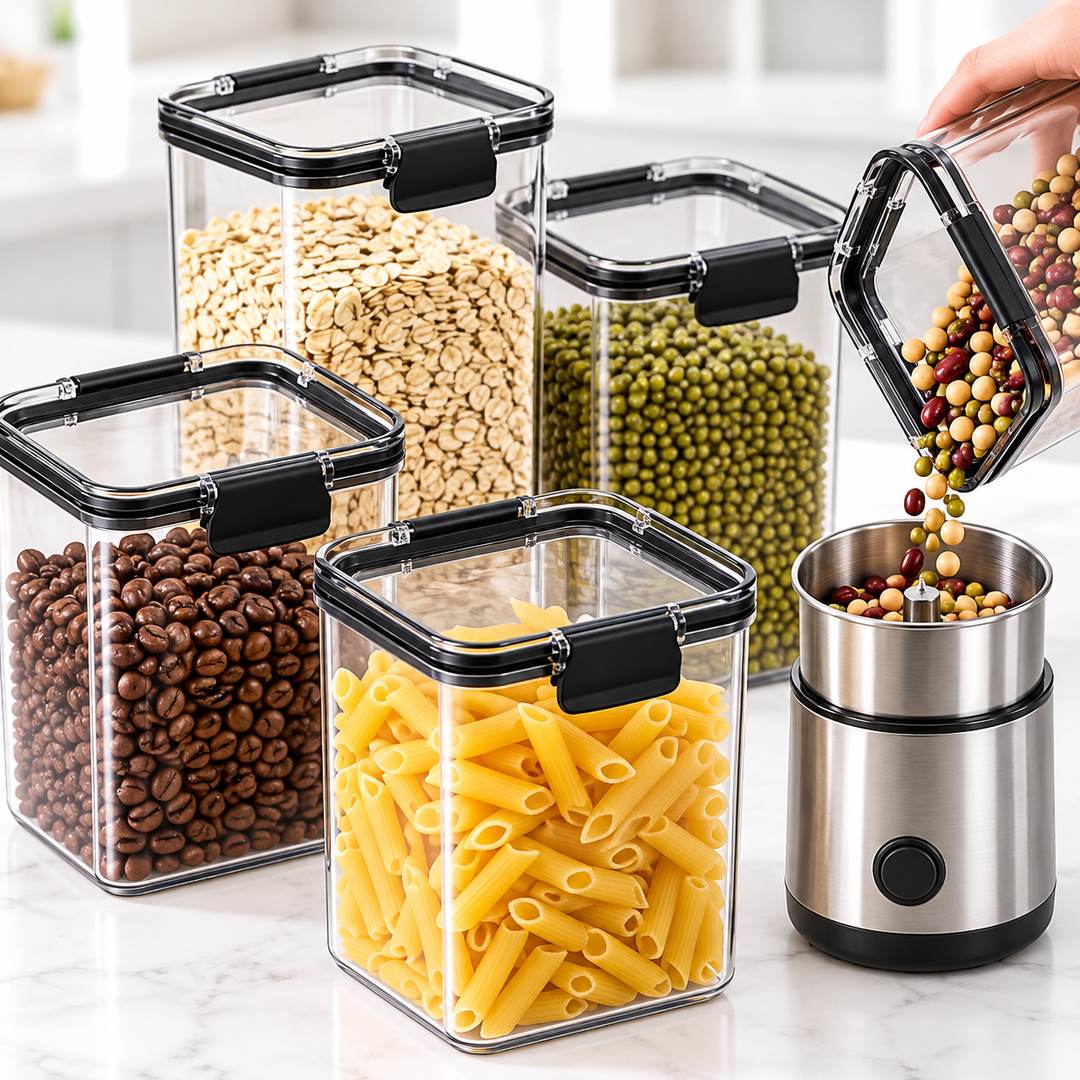 Compact Airtight Rectangular Food Storage Container with Snap-Lock Lid Bowlift