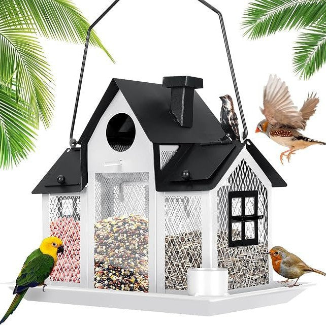 Solar Birdhouse with Lighting