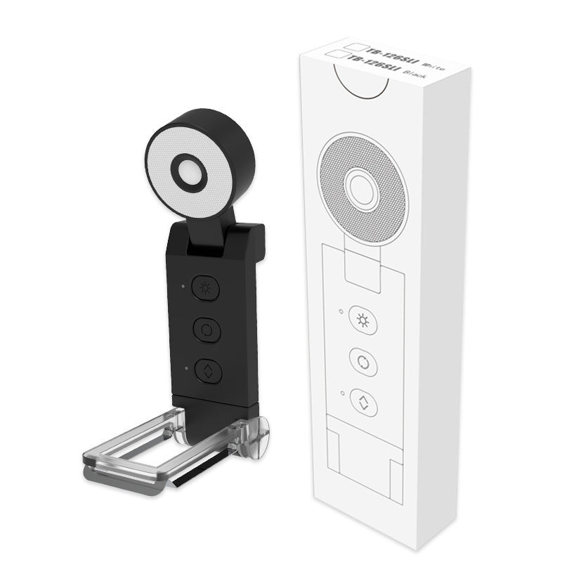 Foldable LED clamp light with timer reminder