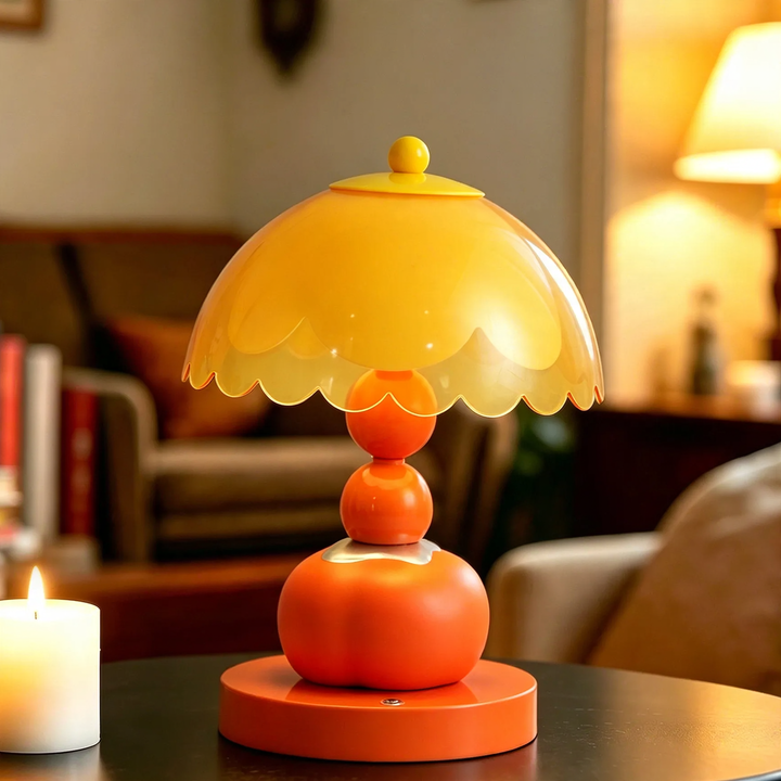 Kaki table lamp, creative design, decorative element