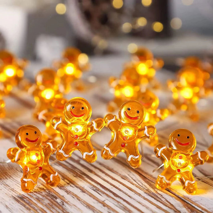 LED Christmas light string with motifs, 3 m