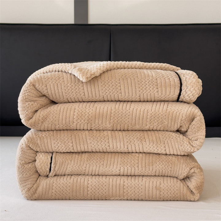 Milk fiber wool blanket, coral fleece, versatile use