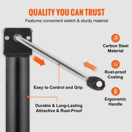 BowLift | Heavy-Duty A-Frame Trailer Jack with Drop Leg, 5000 lb Capacity