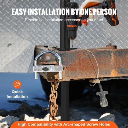 BowLift | Heavy-Duty A-Frame Trailer Jack with Drop Leg, 5000 lb Capacity