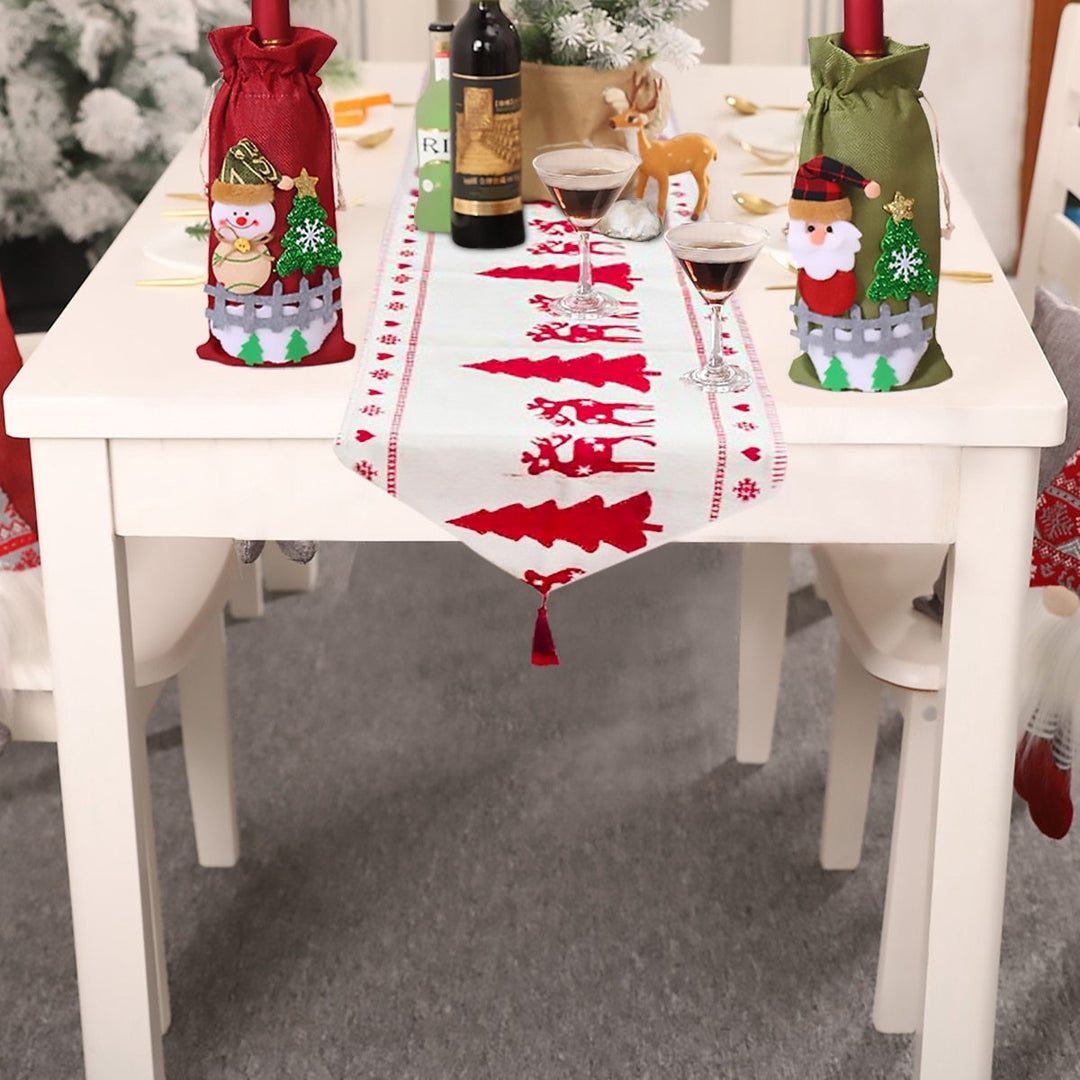 BowLift | Christmas Elk Snowman Table Runner Merry Christmas Decorations