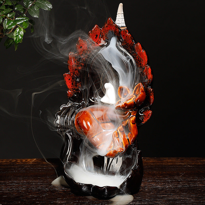 Decorative Handmade Buddha Waterfall Incense Holder