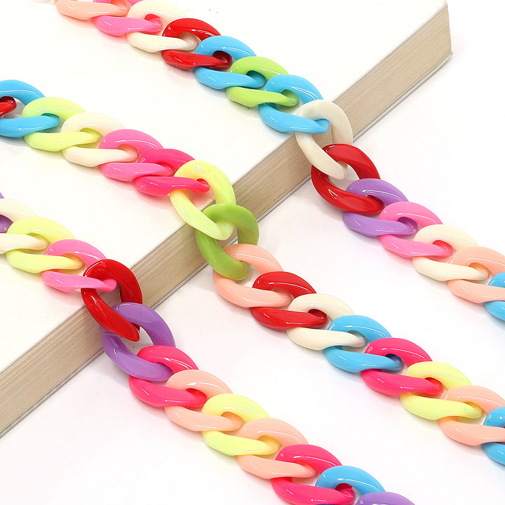 Colorful Oversized Acrylic Eyewear Chain Bowlift