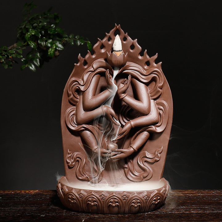 Artistic Multi-Armed Deity Incense Holder