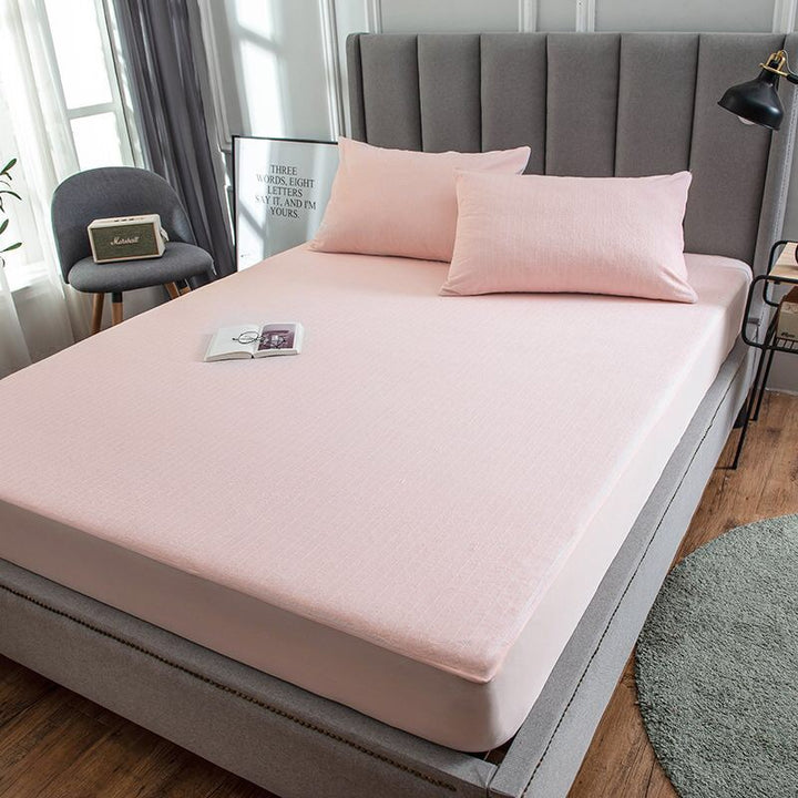 Premium Stretch Fitted Mattress Sheet and Pillowcase Set
