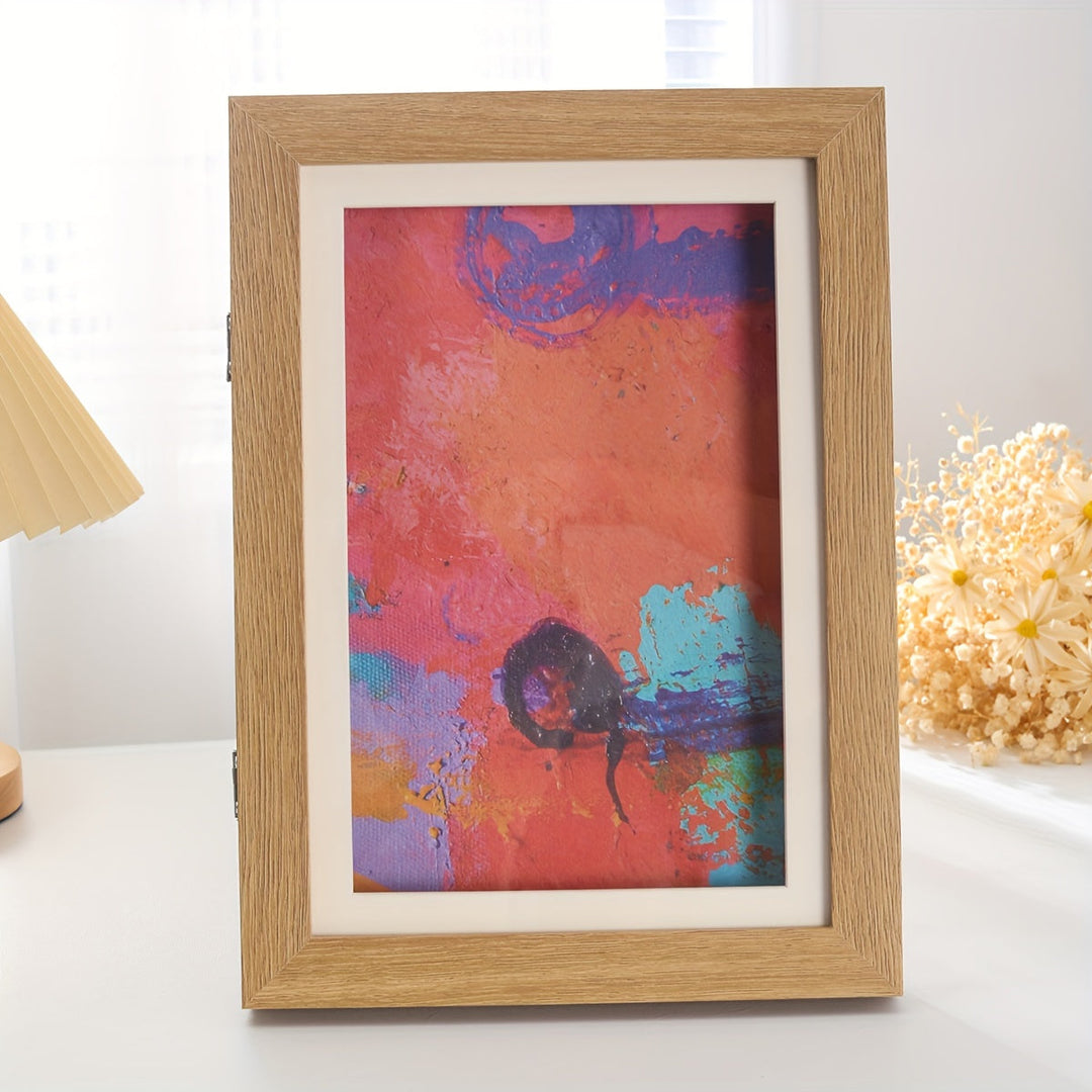 KidArtFrame – Cartoon Kids' Photo Frame with Wooden Frame Bowlift