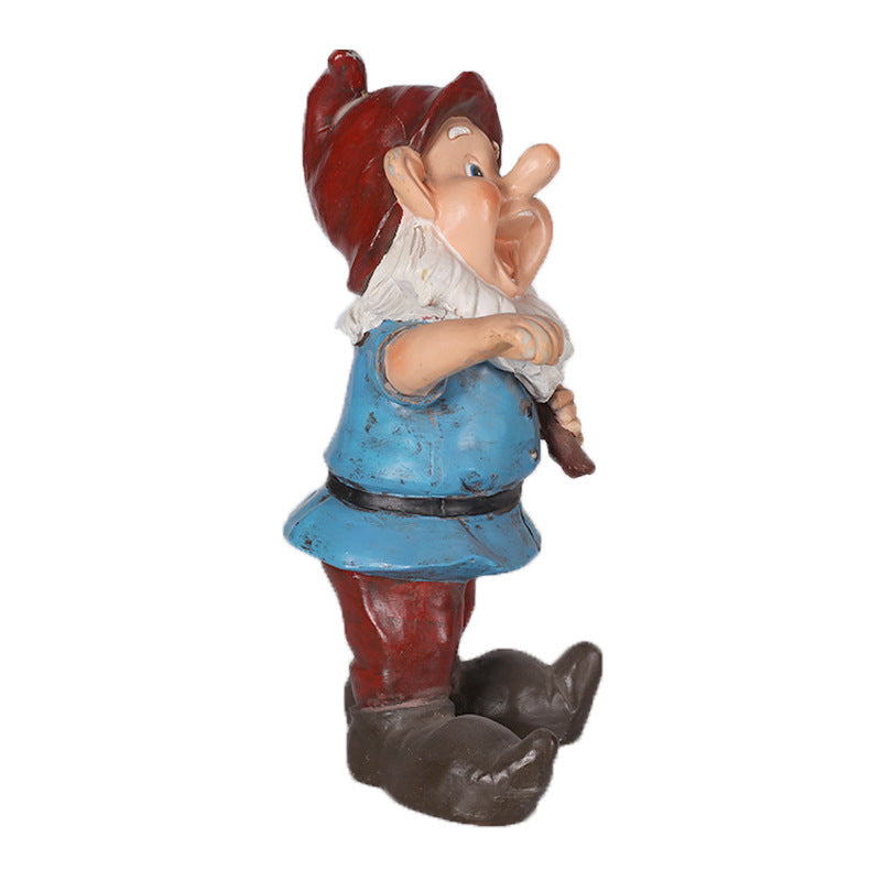Playful Garden Gnome Figurine
