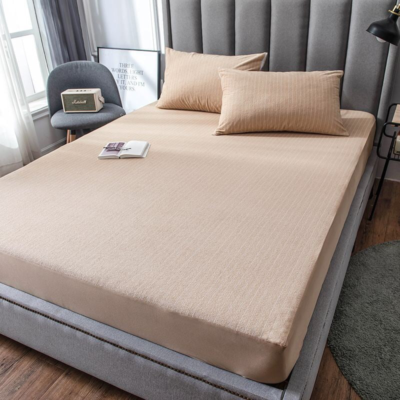 Premium Stretch Fitted Mattress Sheet and Pillowcase Set