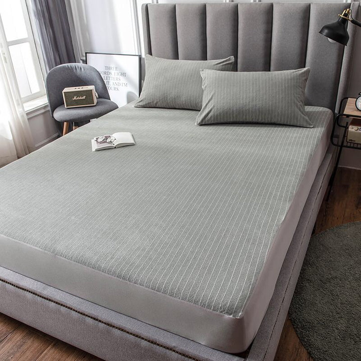 Premium Stretch Fitted Mattress Sheet and Pillowcase Set