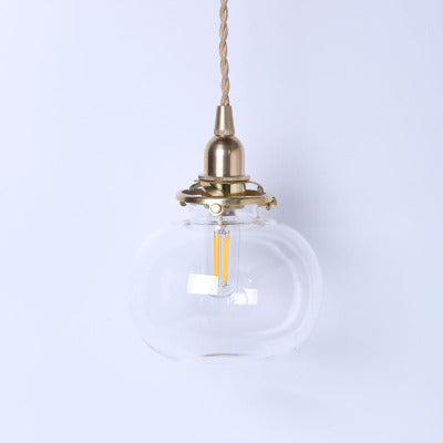 Vintage Glass Pendant Light