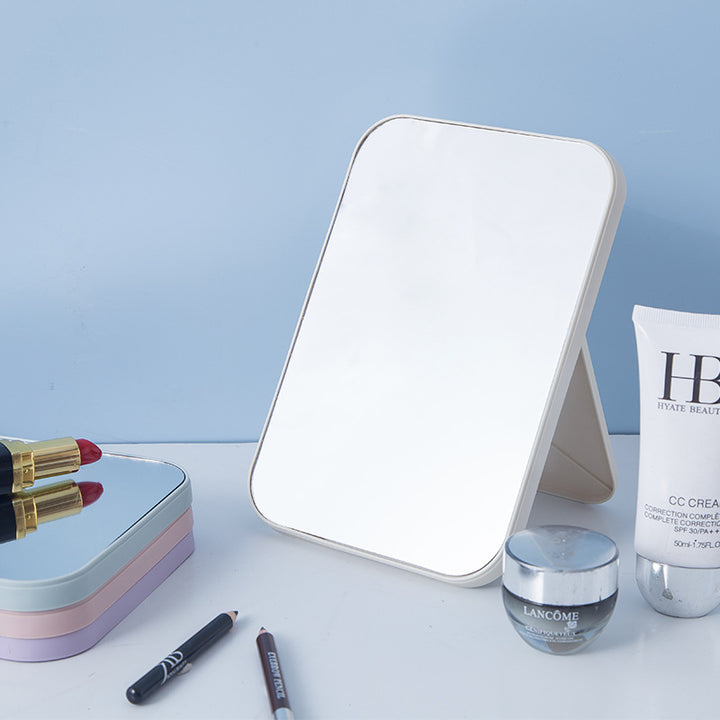 Foldable Tabletop Makeup Mirror with Adjustable A-Frame Stand Bowlift