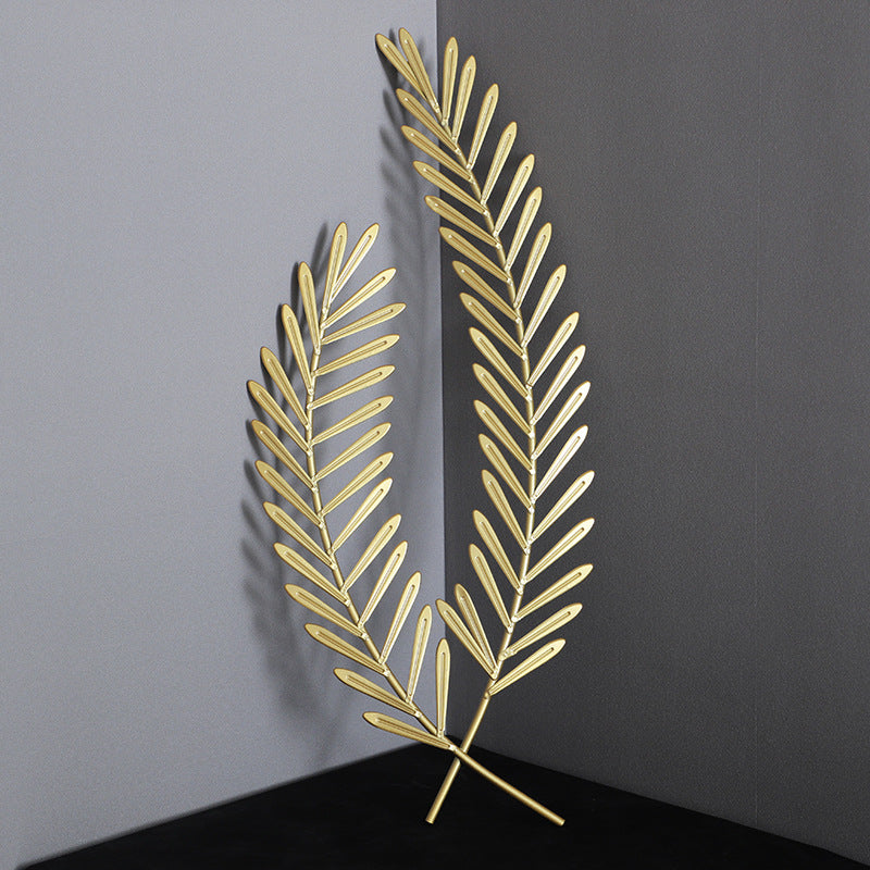 Decorative Metal Leaf Wall Art Bowlift