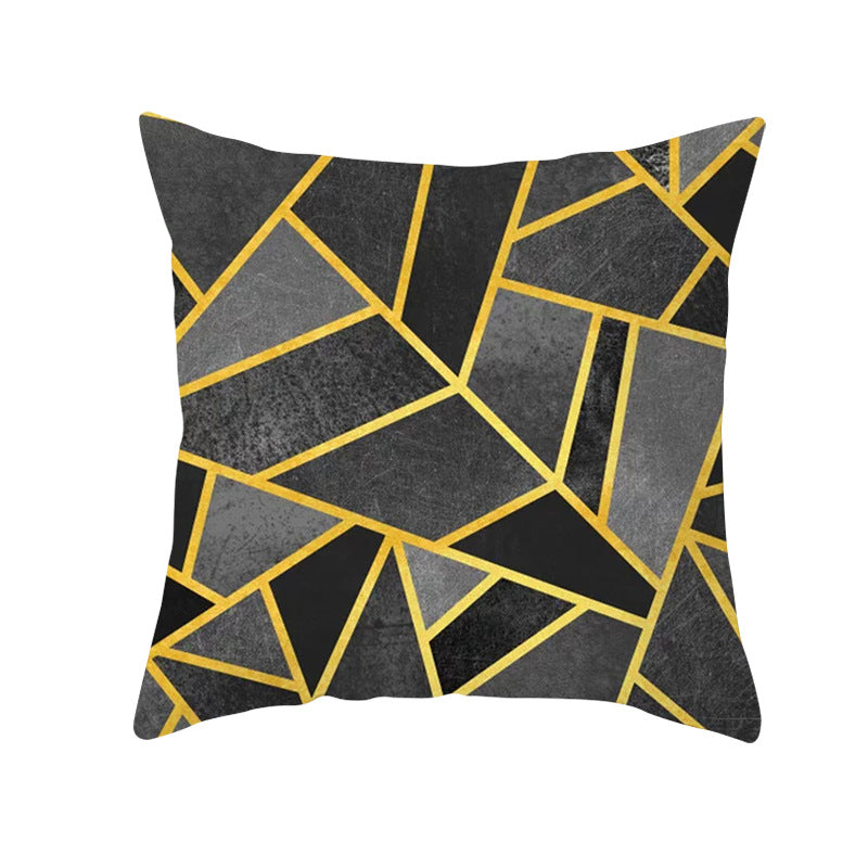 Decorative Geometric Velvet Throw Pillow Cover