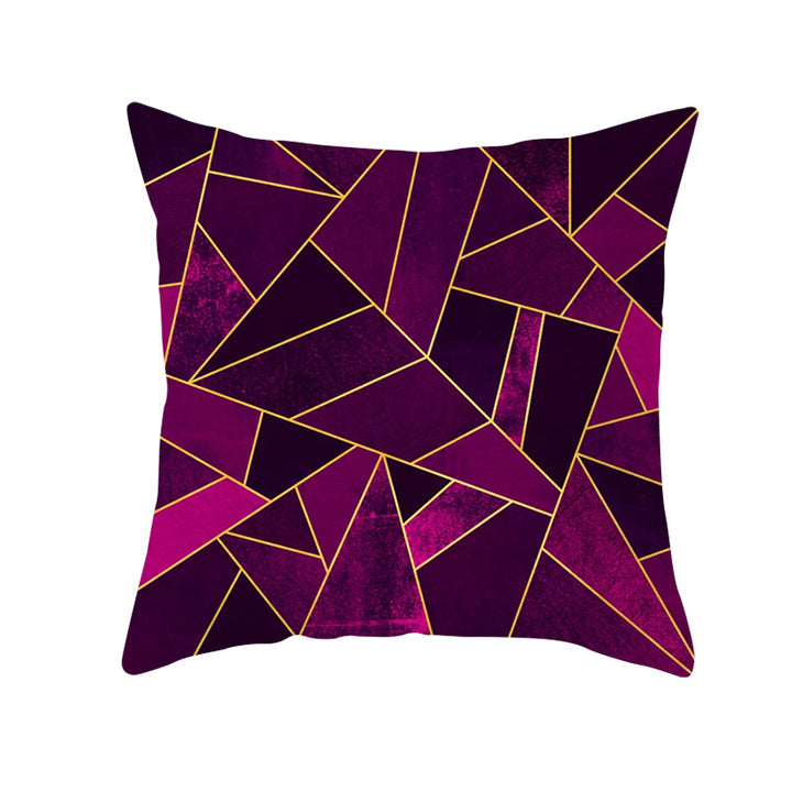 Decorative Geometric Velvet Throw Pillow Cover