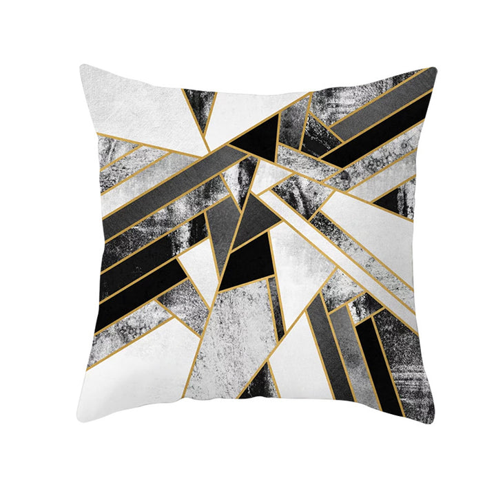Decorative Geometric Velvet Throw Pillow Cover