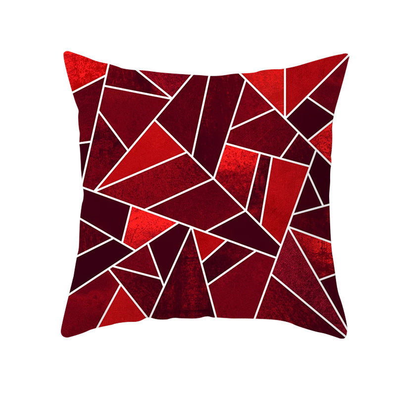 Decorative Geometric Velvet Throw Pillow Cover