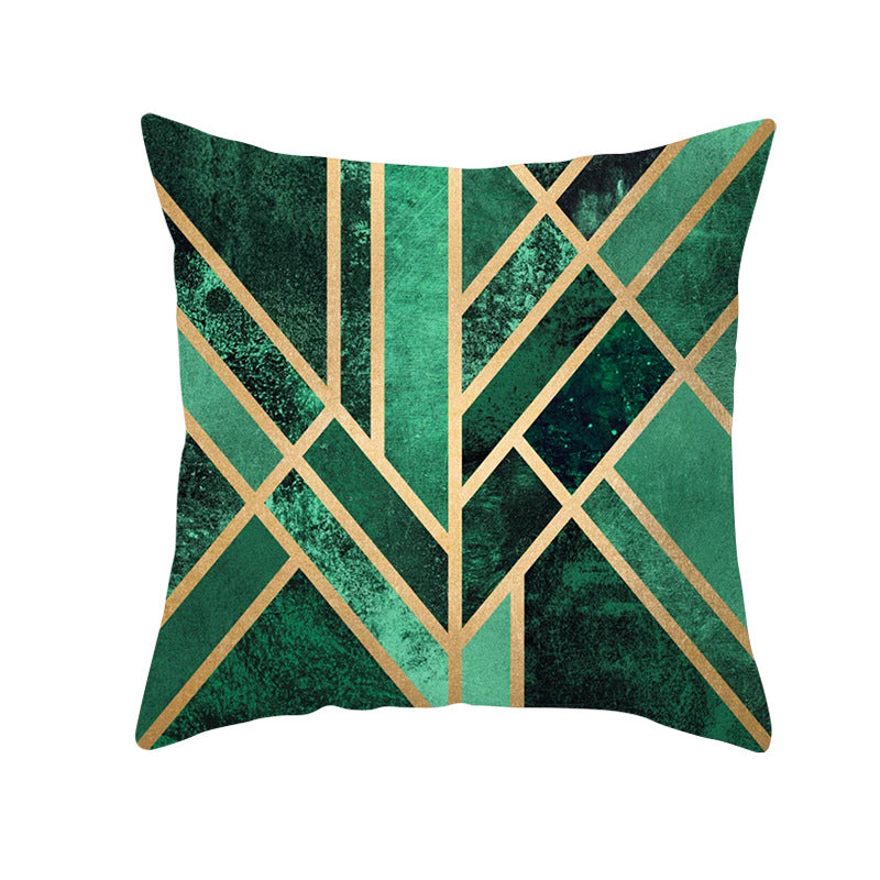 Decorative Geometric Velvet Throw Pillow Cover