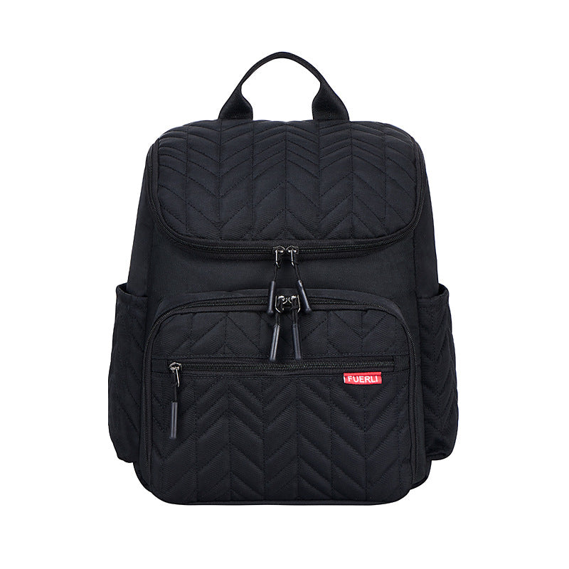 Chic Quilted Multi-Compartment Backpack Bowlift
