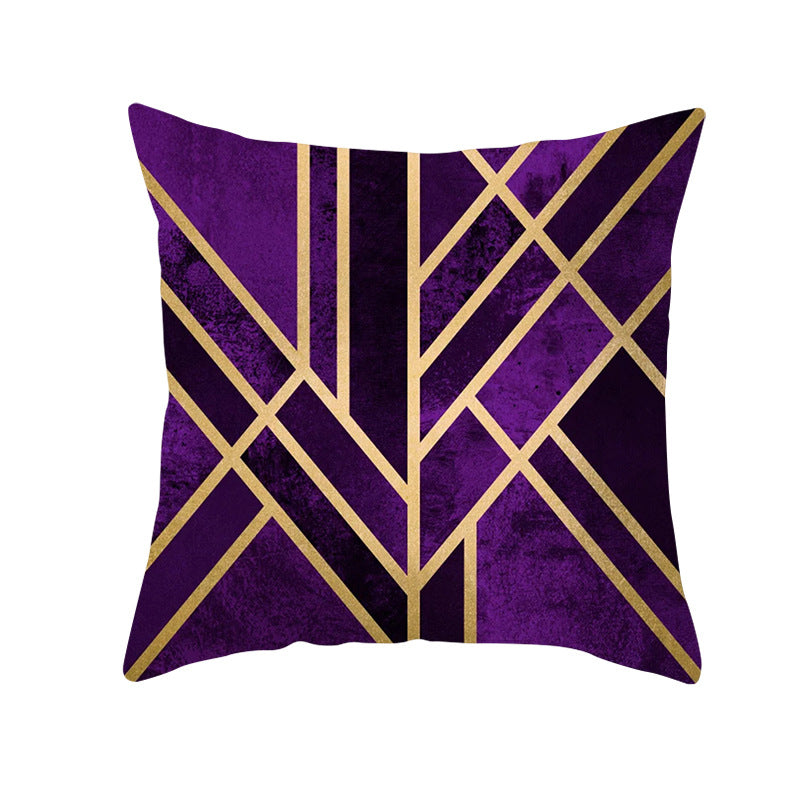 Decorative Geometric Velvet Throw Pillow Cover