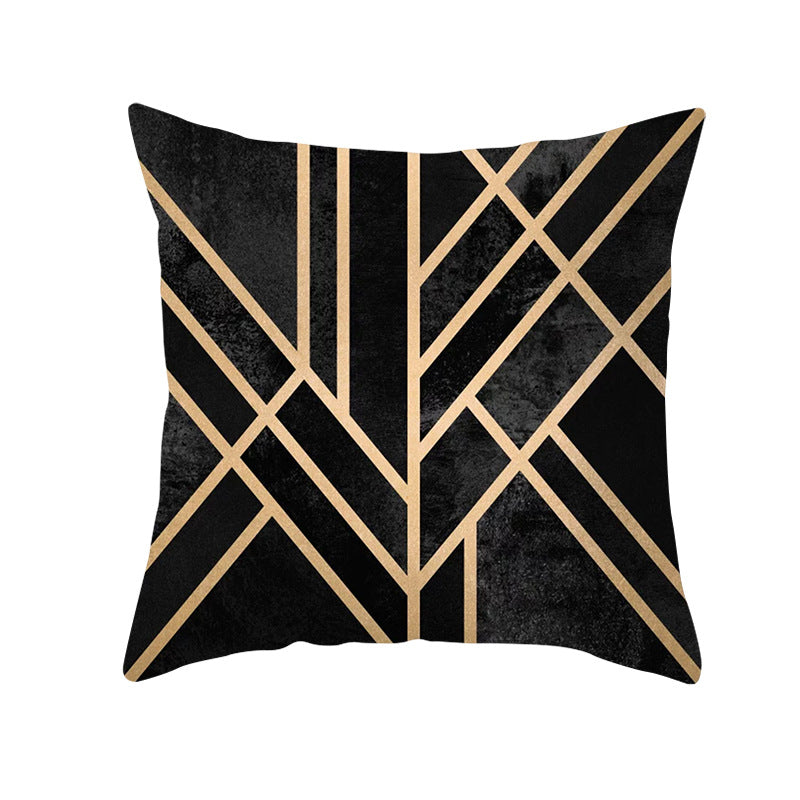 Decorative Geometric Velvet Throw Pillow Cover