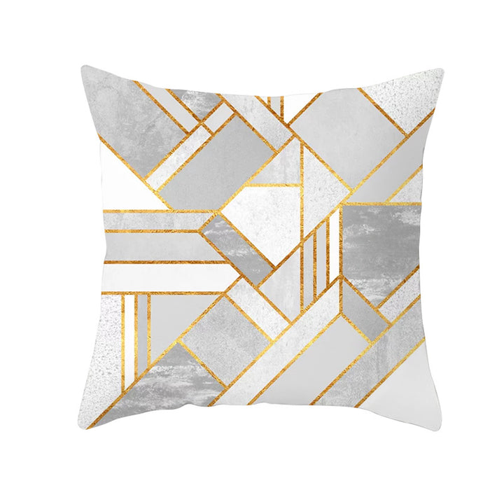 Decorative Geometric Velvet Throw Pillow Cover