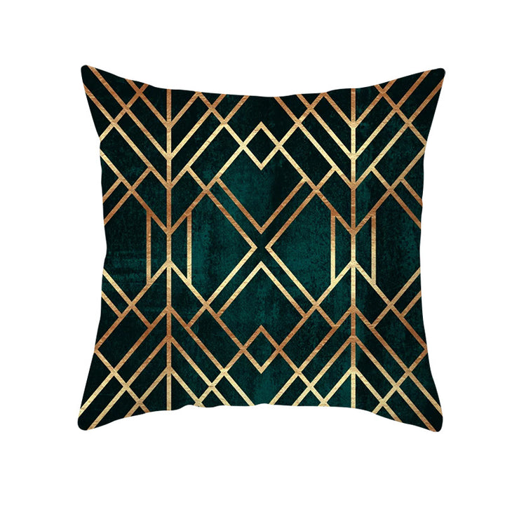 Decorative Geometric Velvet Throw Pillow Cover
