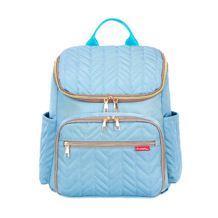 Chic Quilted Multi-Compartment Backpack Bowlift