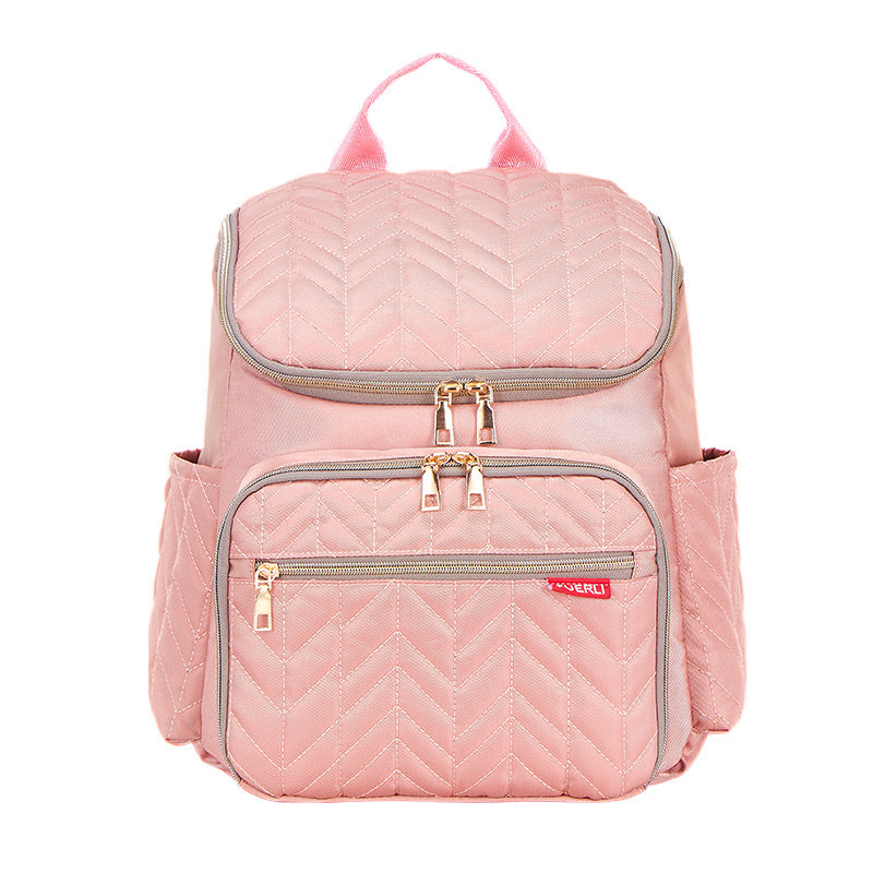 Chic Quilted Multi-Compartment Backpack Bowlift
