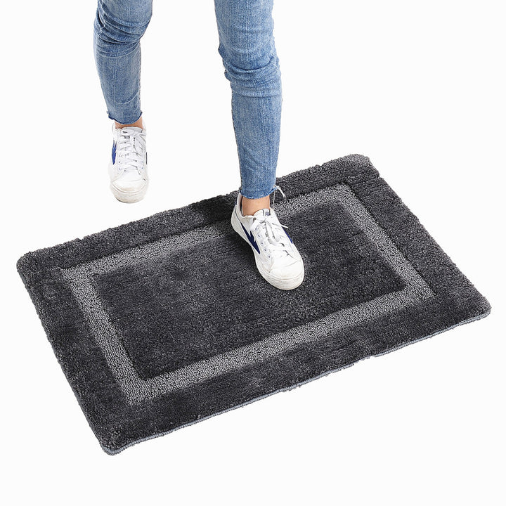 Plush Bathroom Mat Bowlift