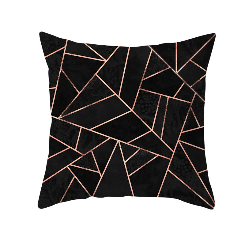 Decorative Geometric Velvet Throw Pillow Cover