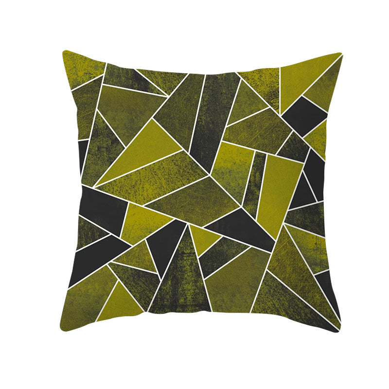 Decorative Geometric Velvet Throw Pillow Cover