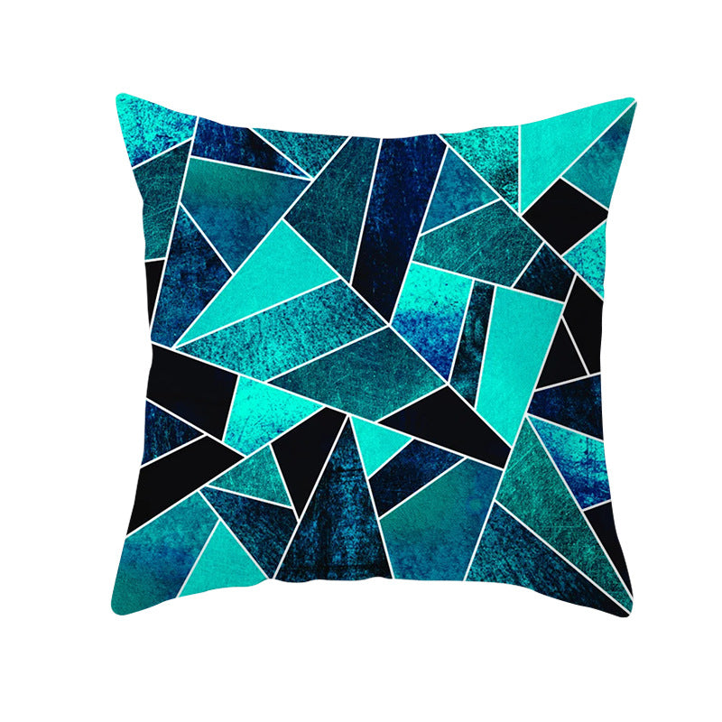 Decorative Geometric Velvet Throw Pillow Cover