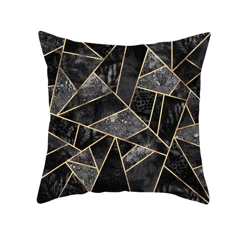 Decorative Geometric Velvet Throw Pillow Cover