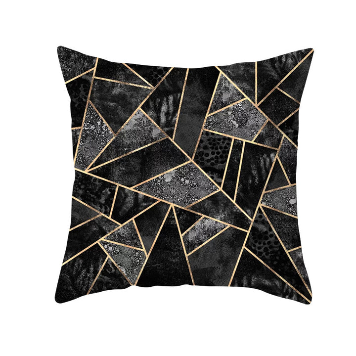 Decorative Geometric Velvet Throw Pillow Cover