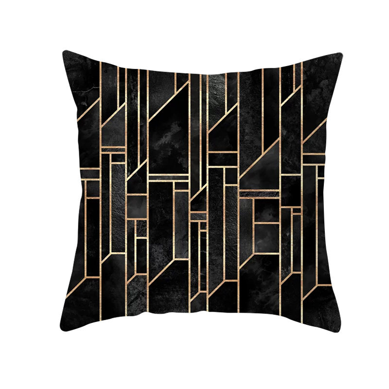 Decorative Geometric Velvet Throw Pillow Cover