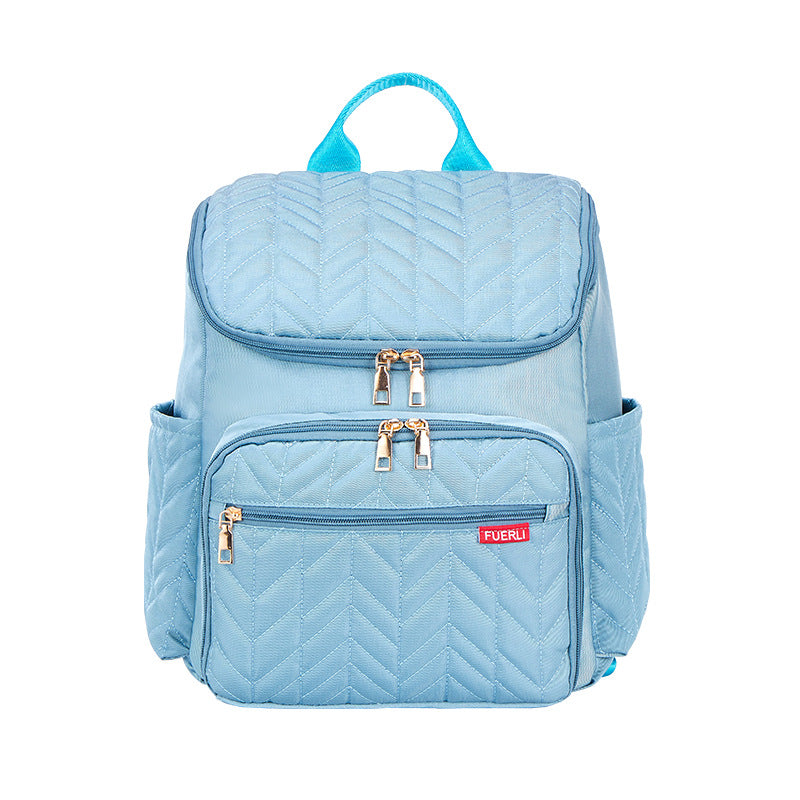 Chic Quilted Multi-Compartment Backpack Bowlift