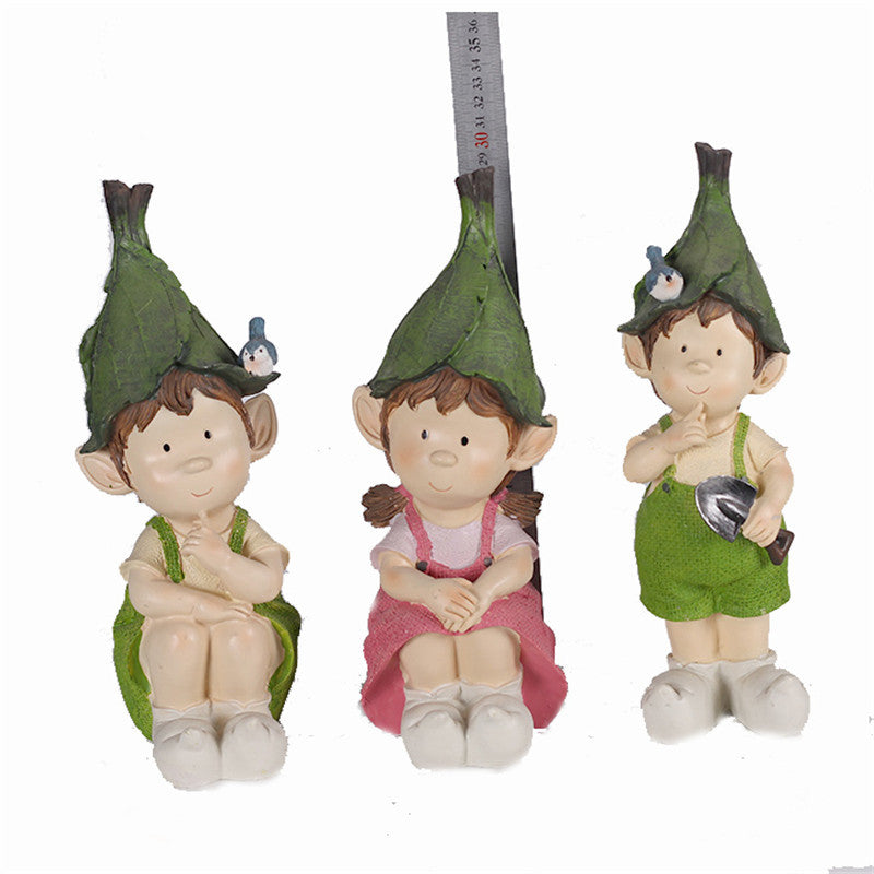 Whimsical Garden Gnome Figurine Set