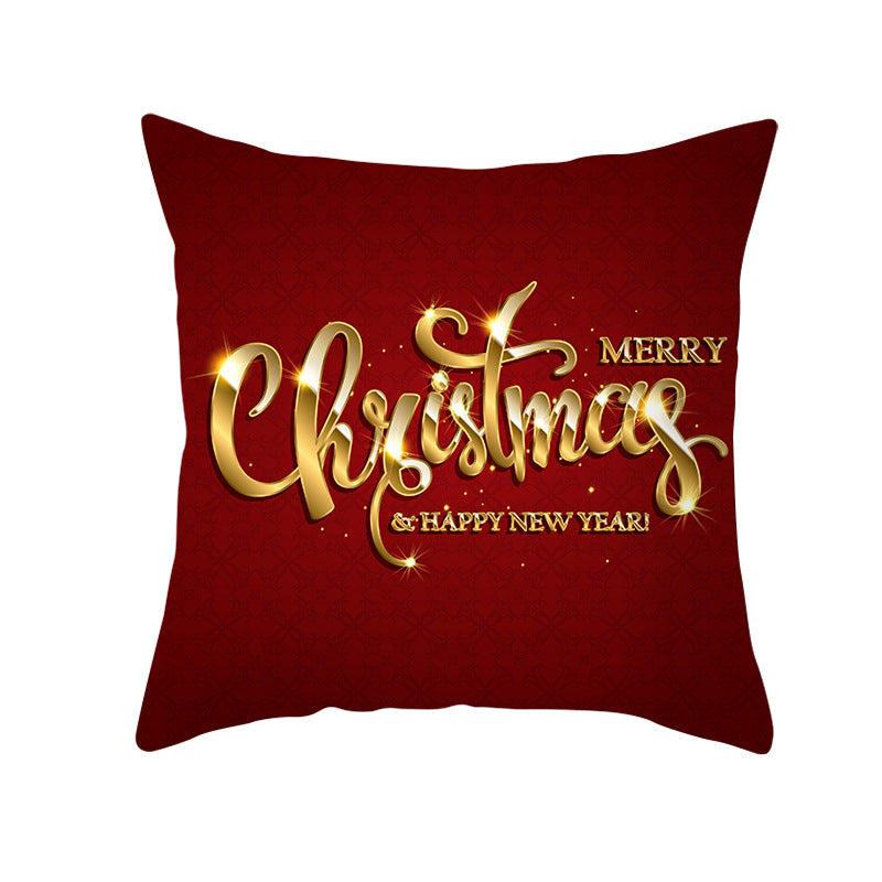 Festive Christmas Star Wreath Decorative Throw Pillow