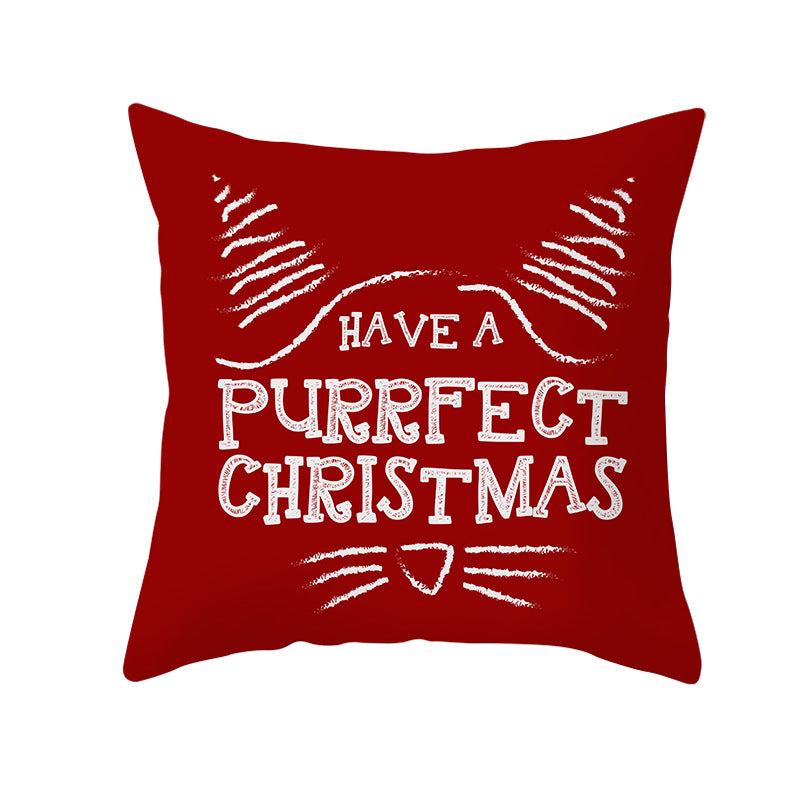 Festive Christmas Star Wreath Decorative Throw Pillow