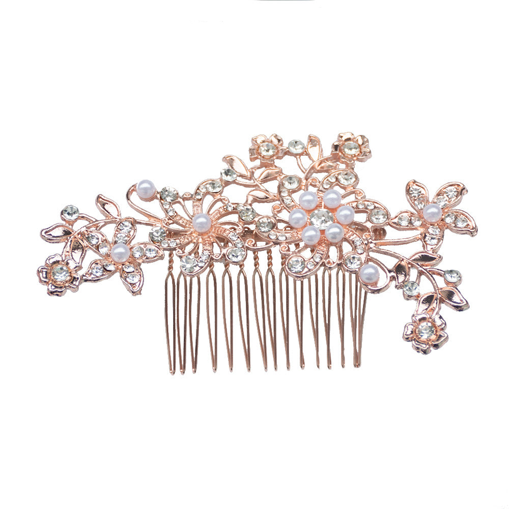Floral Rhinestone Hair Comb Bowlift