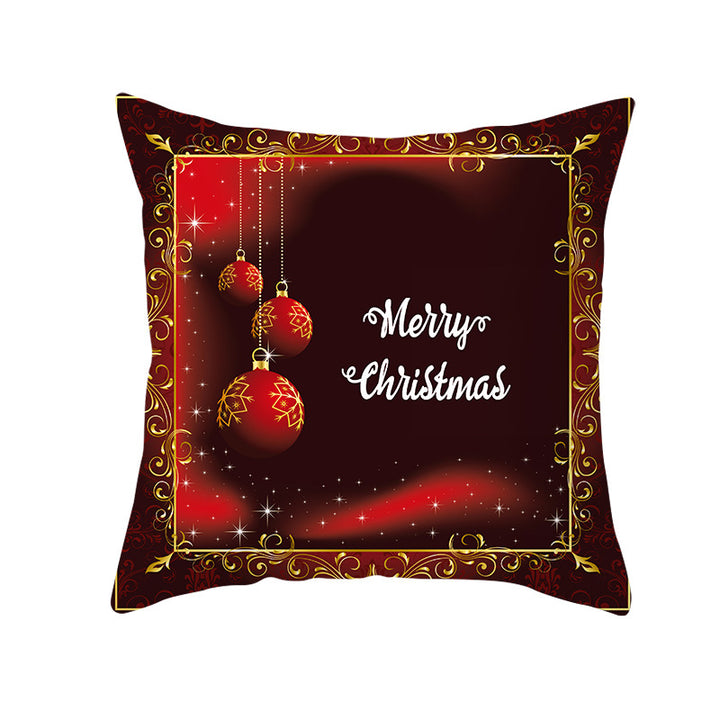 Festive Christmas Star Wreath Decorative Throw Pillow